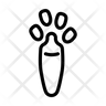 icon rabbit footprint