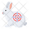 rabbit hunting icon svg