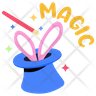 free magic hat bunny icons