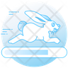 icons of rabbit speed