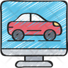 car racing game symbol