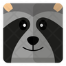 racoon head icon png