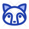 racoon head icon svg