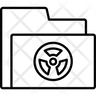 radioactive folder symbol