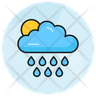icons for rain and sun