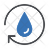 rain water recycle icon