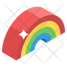 icons of rainbow arch