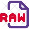 icon for raw data