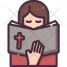 reading bible icon