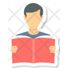 man reading icon png