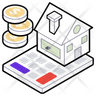 free real estate cost icons