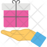 icons of receiving parcel