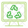 recycling computer icon svg