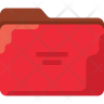 icons of red folder