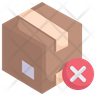 rejected package icon png