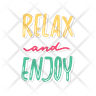 icons for relax and enjoy