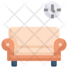 icon for relaxing in sofa