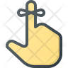 finger bow icon svg