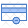 icon for delete card payment