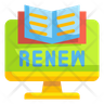 icons for renew book