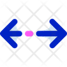 resize left and right icon png