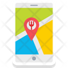 icons for restaurant location