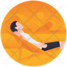icons for resting man