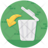 icons for trash undo