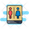 free public washroom icons