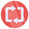 reversible arrows icon png