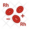 rh blood group logos