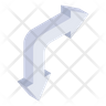 icon for triple right arrows