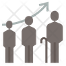 free risinglife expectancy icons