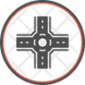road circle symbol