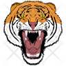ferocious tiger icon svg