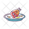 roasted pork knuckle icon png