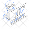 robot analysis icon