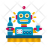 free robot barista icons
