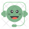 icon for robot face smiley