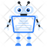 robot text icon