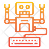 icons of keyboard robot