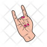 rock hand icon png