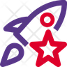 rocket star icon png