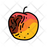 rotten apple icon png