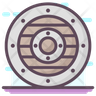 round shield icon svg