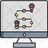 icon for rout map
