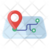 free route map track icons