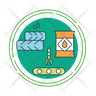 rubber production icon