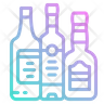 icons of rum bottle