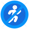 stop running logo